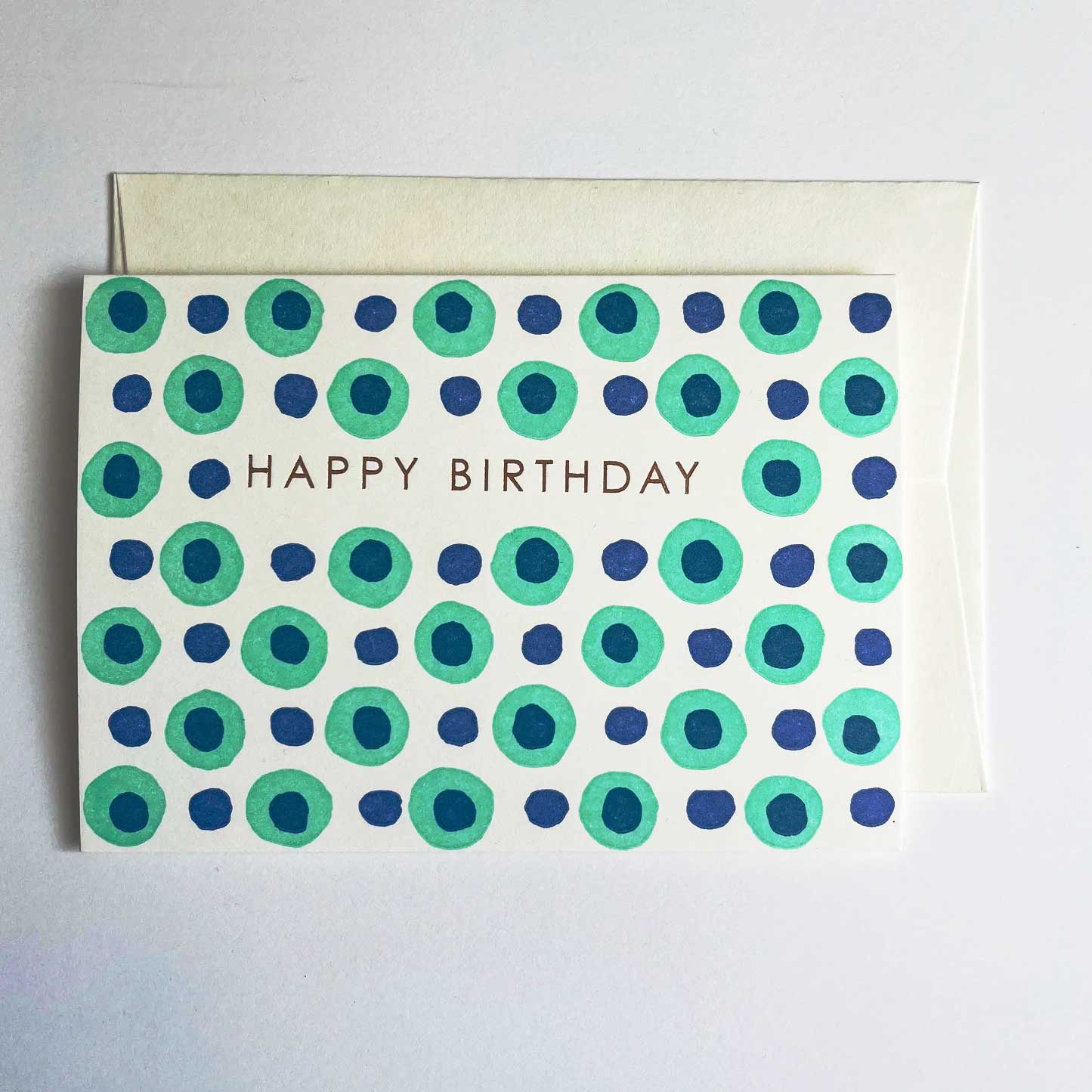 TAKAKO COPELAND BIRTHDAY CARD BLUE DOTS