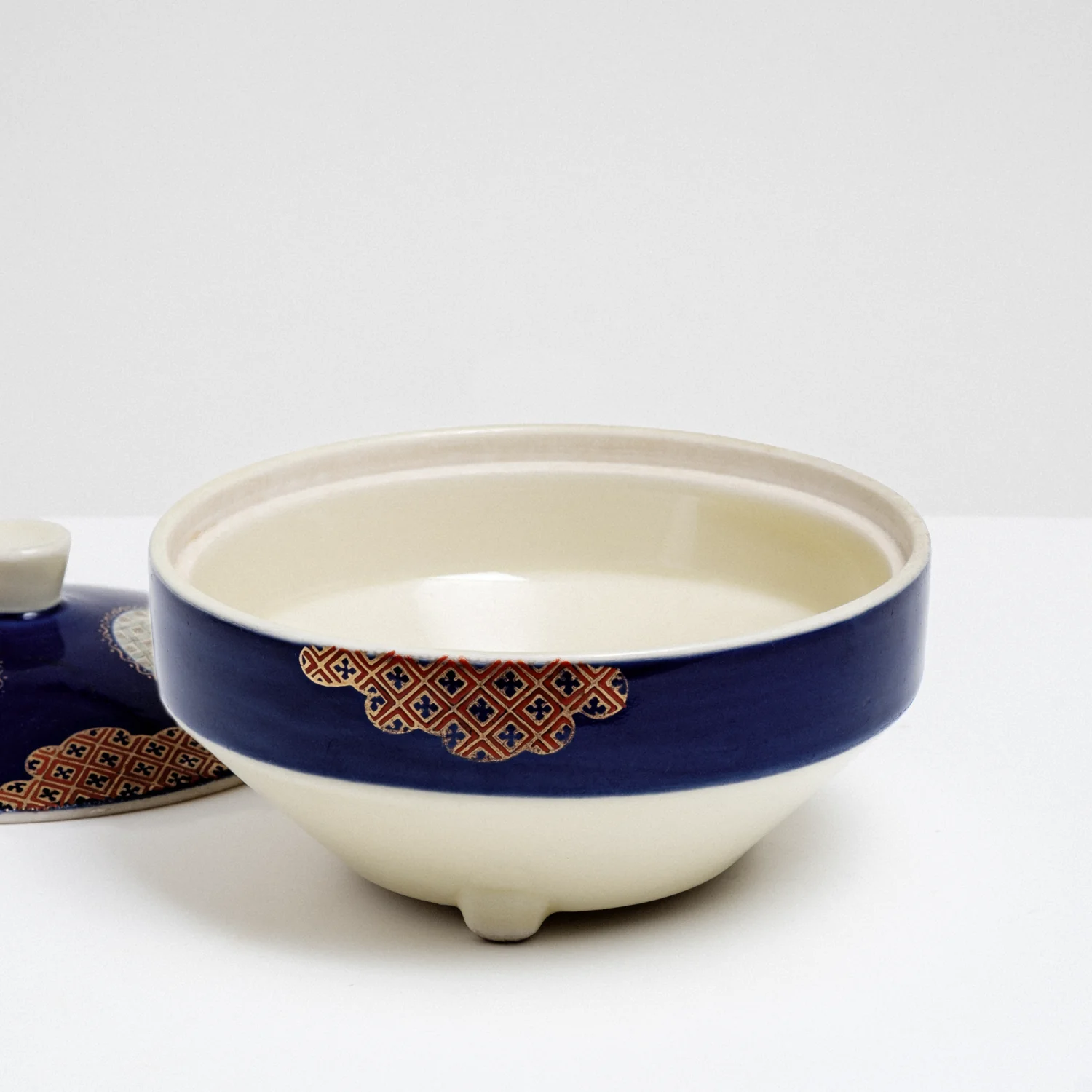 VINTAGE PORCELAIN LUCKY LIDDED BOWL - Image 4